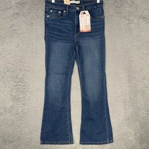NWT Levi's 726 Jeans Youth Sz 10 Light Wash Denim Stretch High Rise Flare Pants